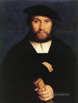  Hans Werke - Bildnis eines Mitglieds der Wedigh Familie Renaissance Hans Holbein der Jüngere